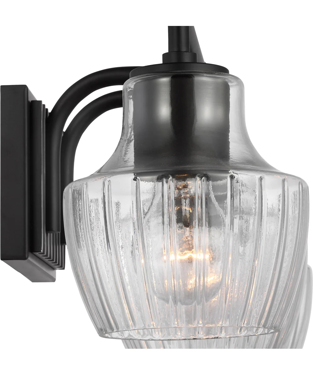 Destin 3-Light Vanity & Wall Black / Silver Accents - Image 3