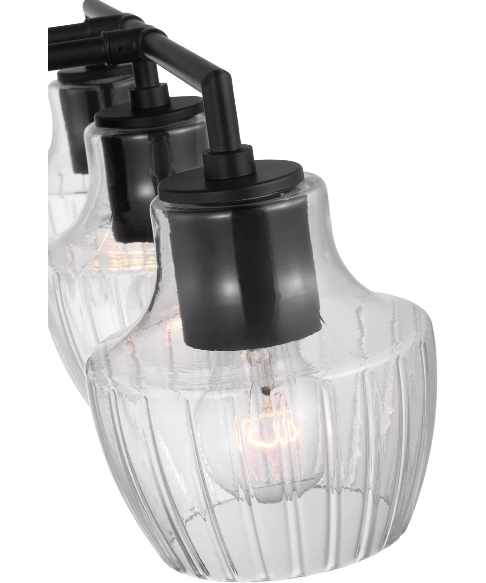 Destin 3-Light Vanity & Wall Black / Silver Accents - Image 4