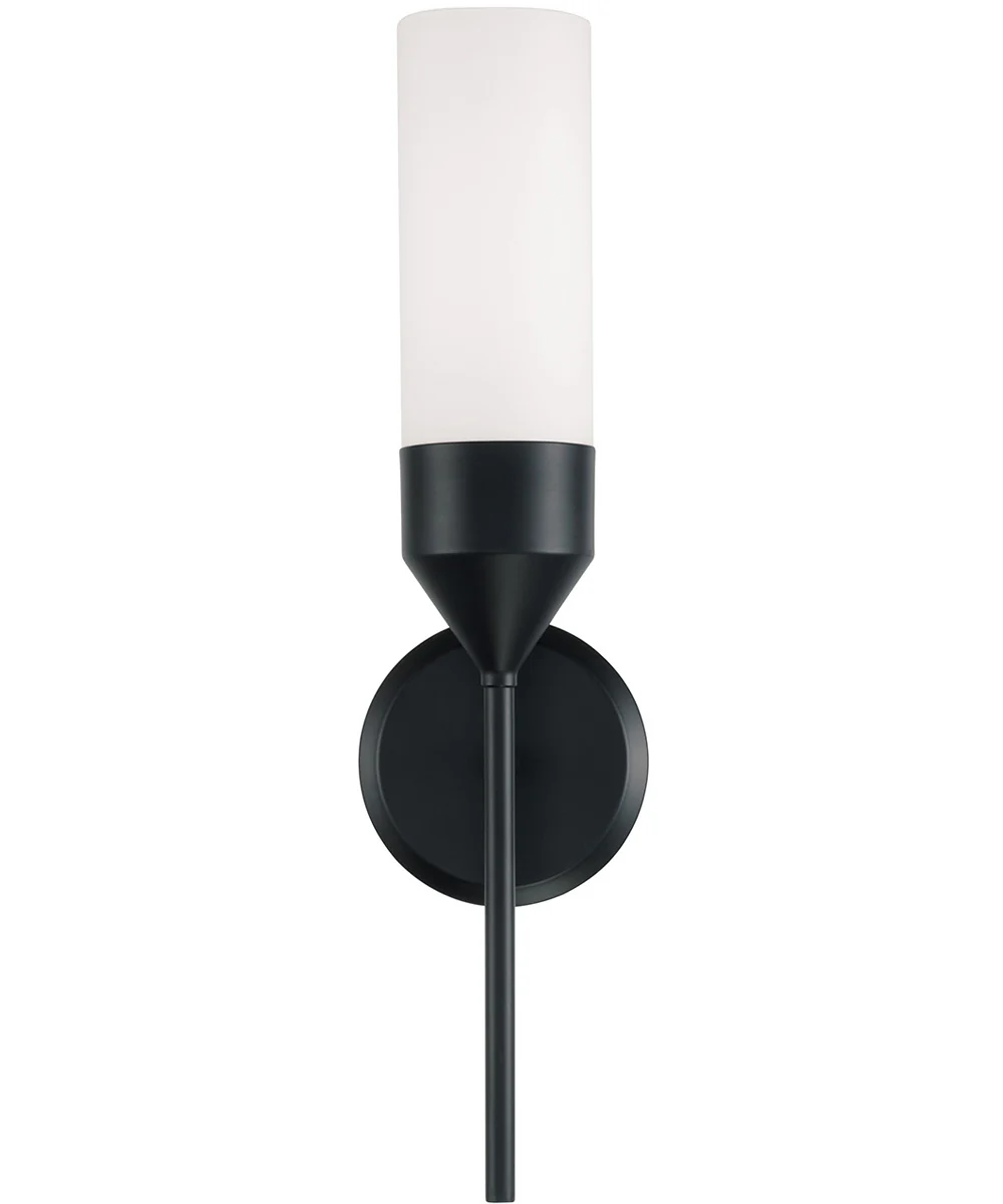 Devon 1-Light Sconce Matte Black - Image 4