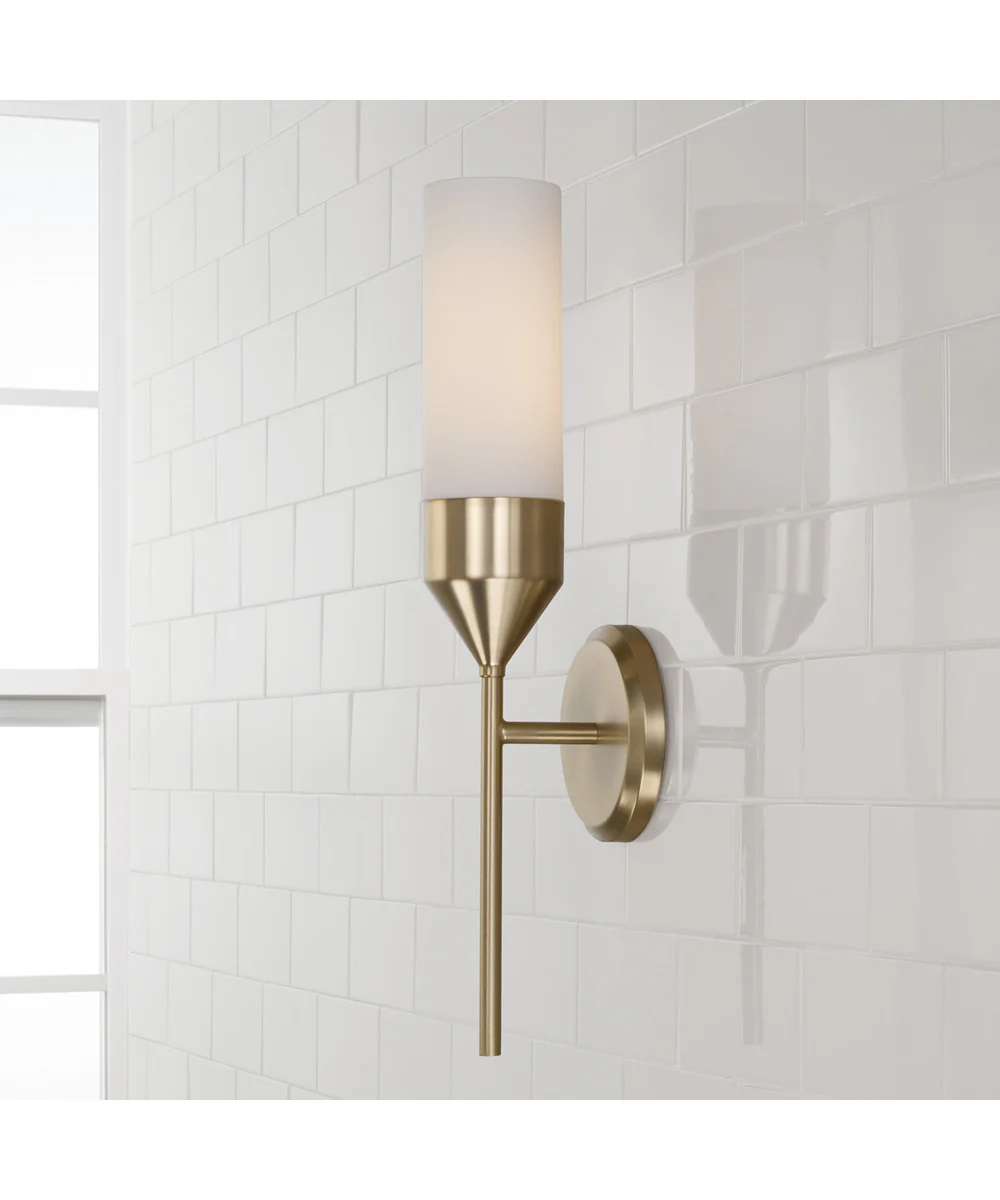 Devon 1-Light Sconce Matte Brass - Image 2