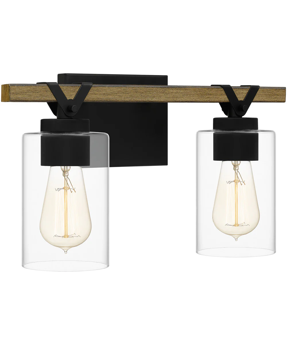 Devon Court Medium 2-light Bath Light Matte Black - Image 4