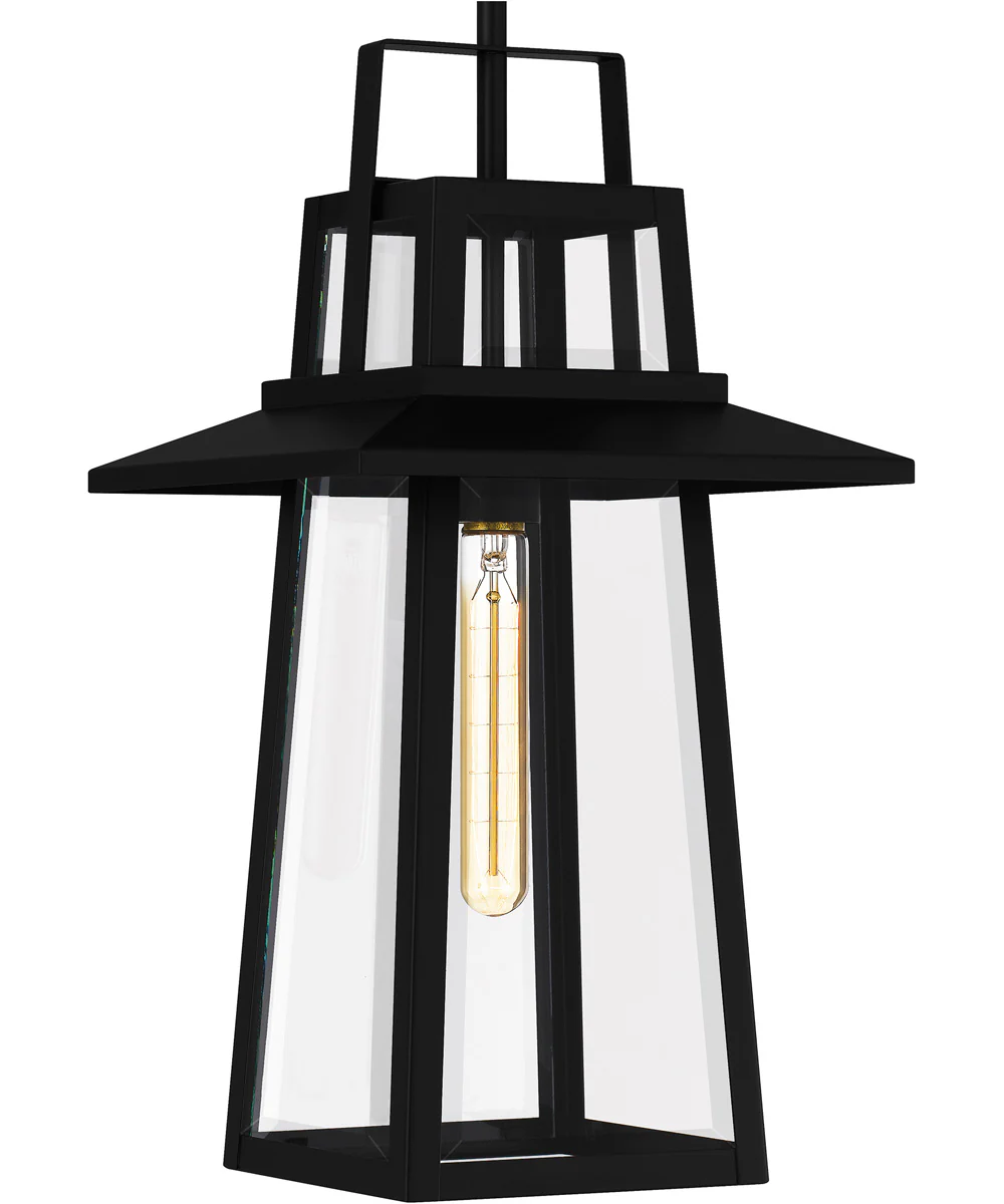 Devonport Large 1-light Outdoor Pendant Light Matte Black - Image 6