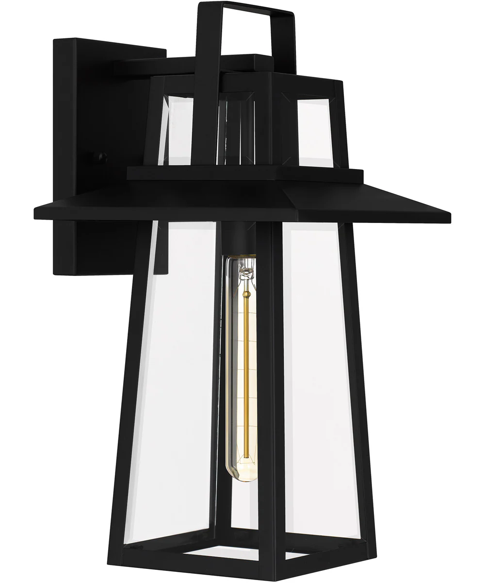 Devonport Medium 1-light Outdoor Wall Light Matte Black - Image 3