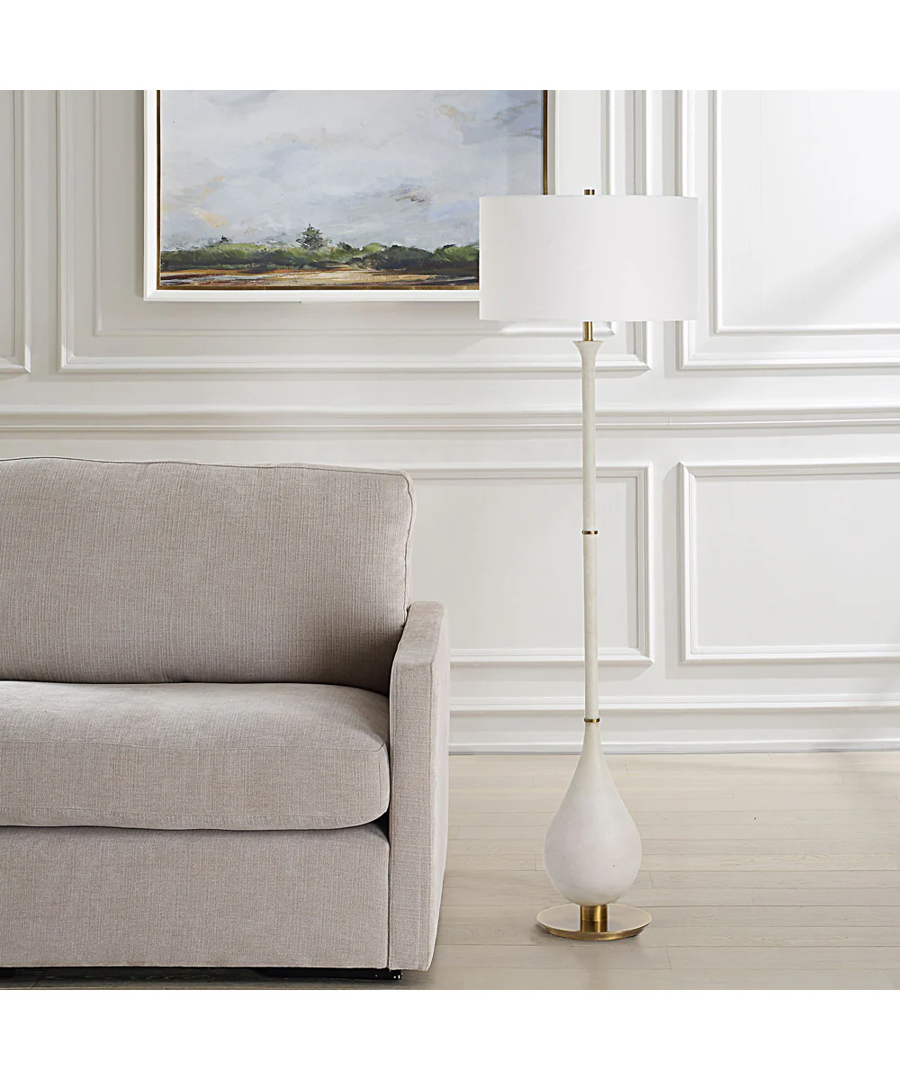 Dewdrop Ivory Floor Lamp - Image 3