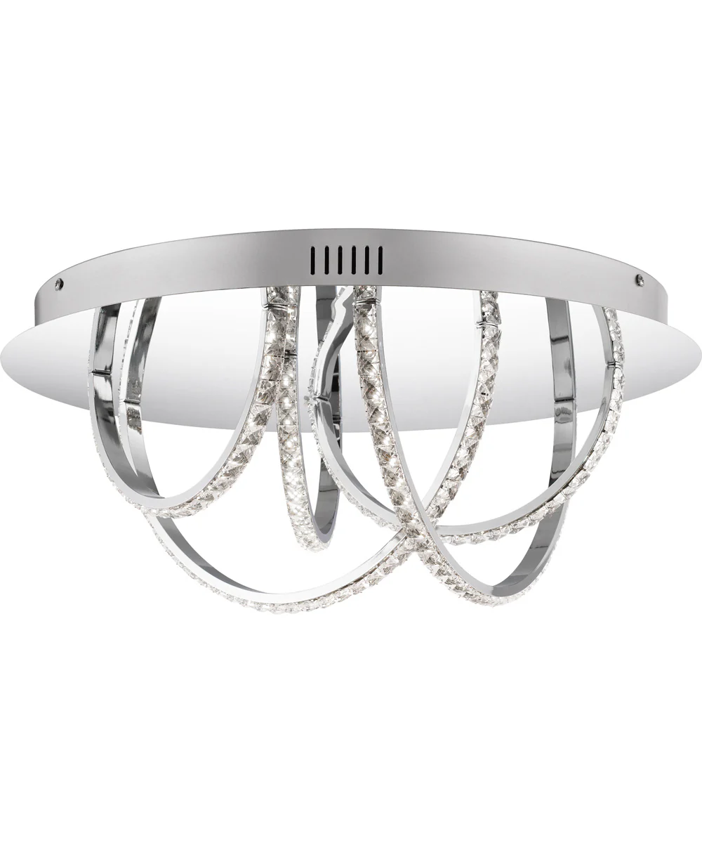 Diamond  Flush Mount Polished Chrome - Image 2