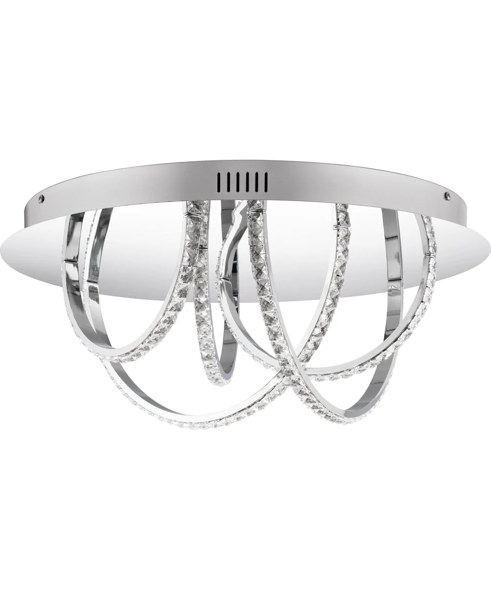 Diamond  Flush Mount Polished Chrome - Image 3