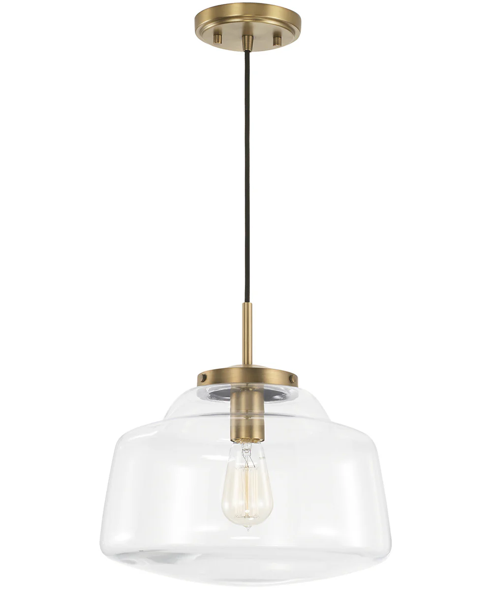 Dillon 1-Light Pendant Aged Brass