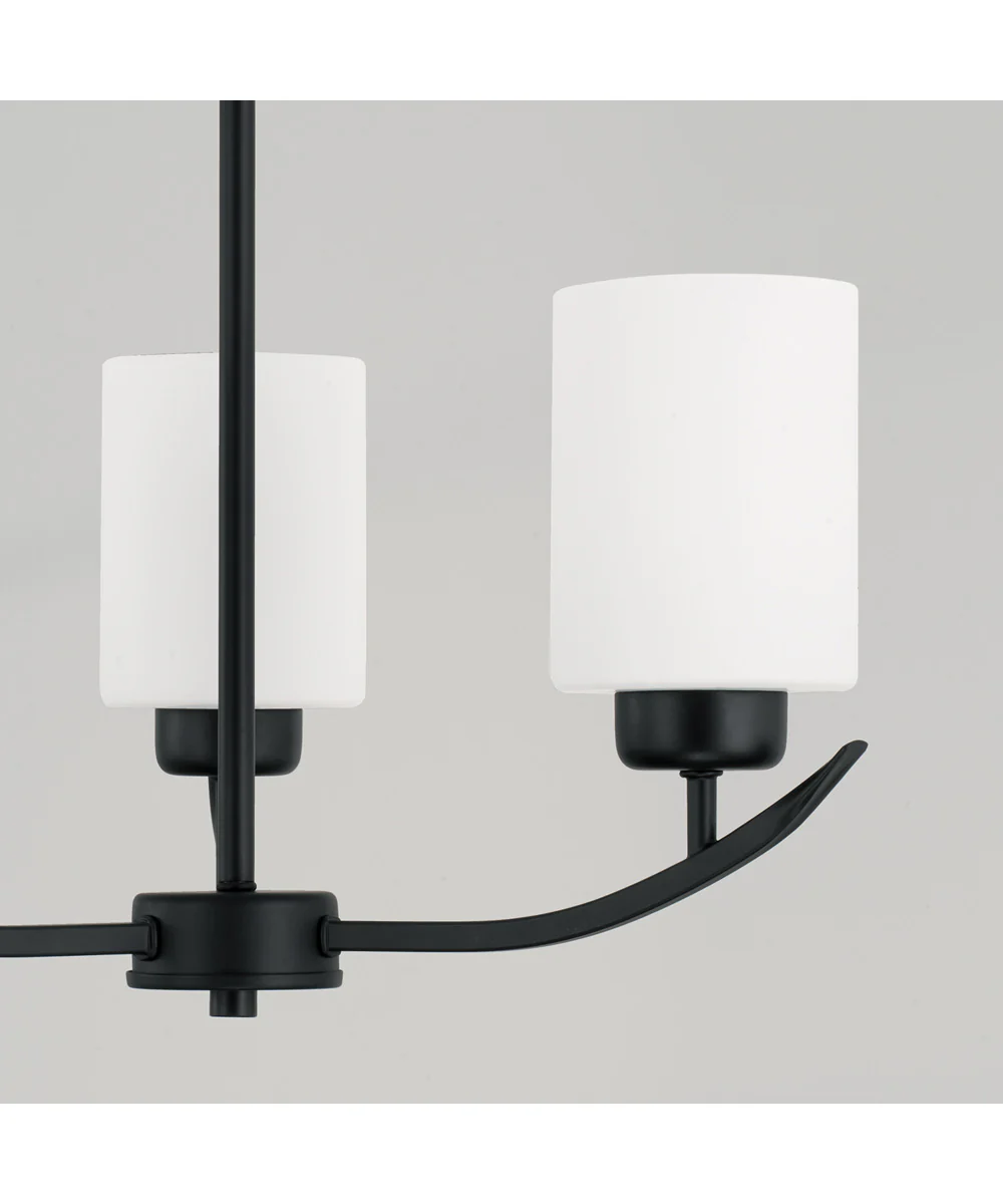 Dixon 3-Light Chandelier Matte Black - Image 3
