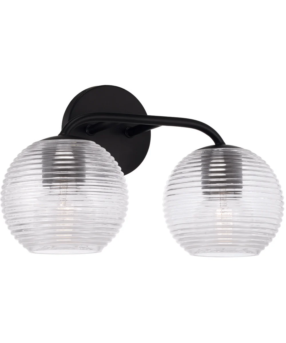 Dolan 2-Light Vanity Matte Black