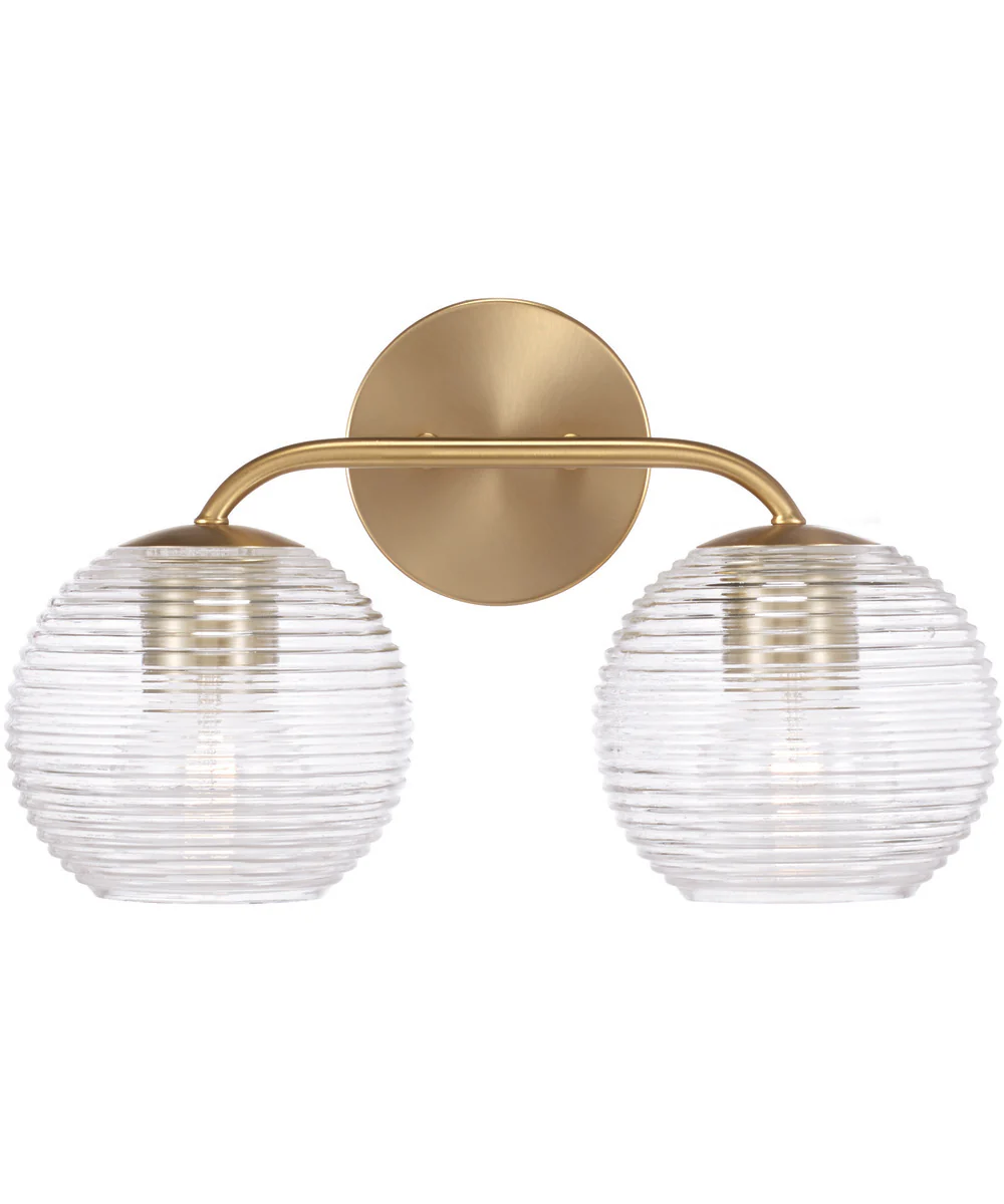 Dolan 2-Light Vanity Matte Brass - Image 4