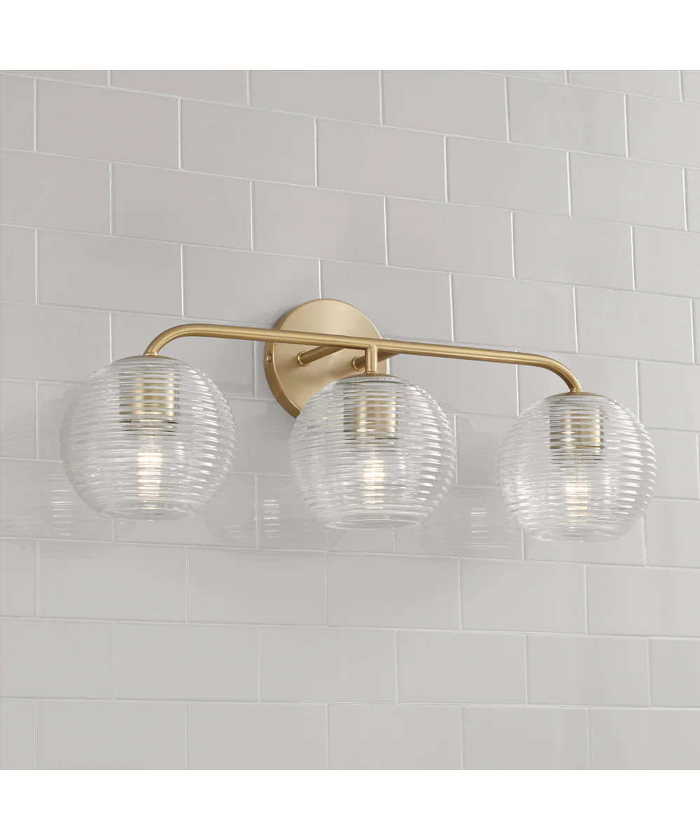 Dolan 3-Light Vanity Matte Brass - Image 2