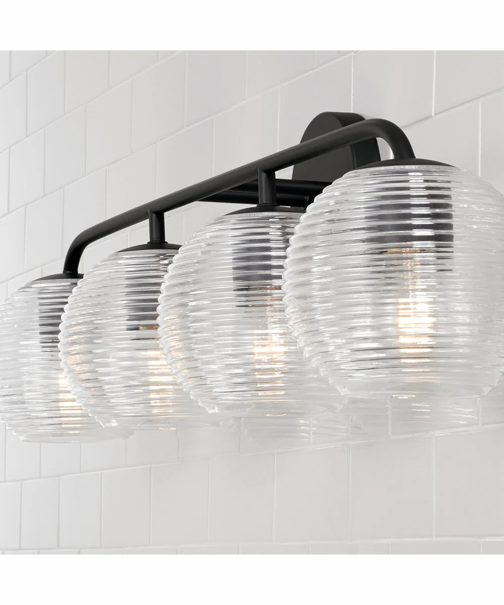 Dolan 4-Light Vanity Matte Black - Image 3