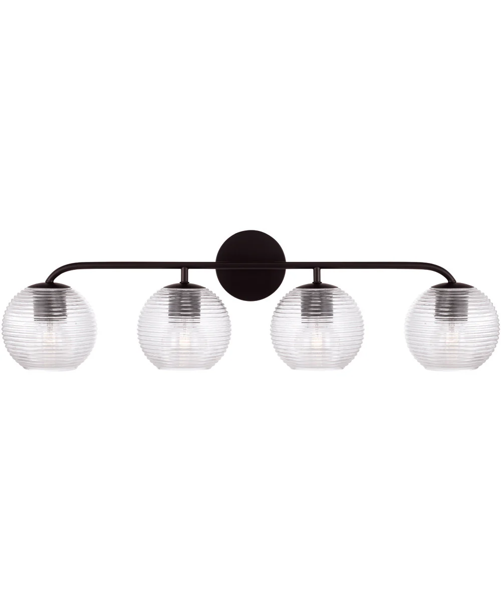 Dolan 4-Light Vanity Matte Black - Image 4