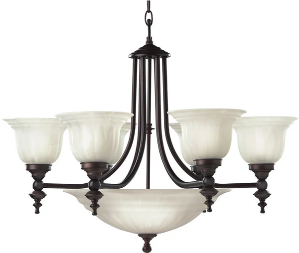 27"w Richland 6-Light Chandelier Royal Bronze - Image 2