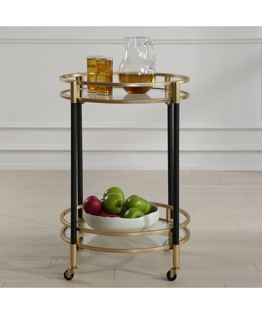 Dolly Round Bar Cart - Image 3