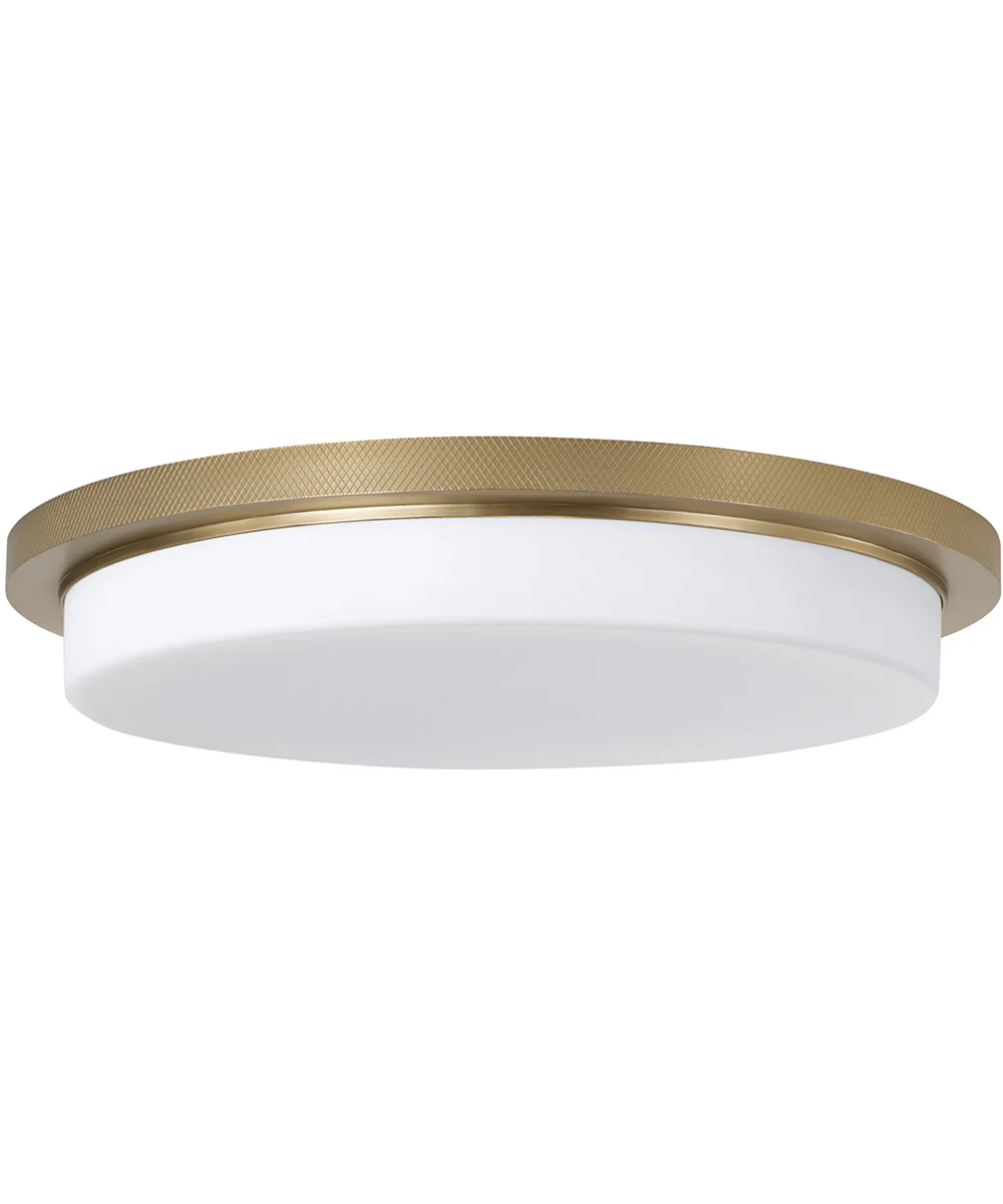 Dominic 1-Light Flush Aged Brass