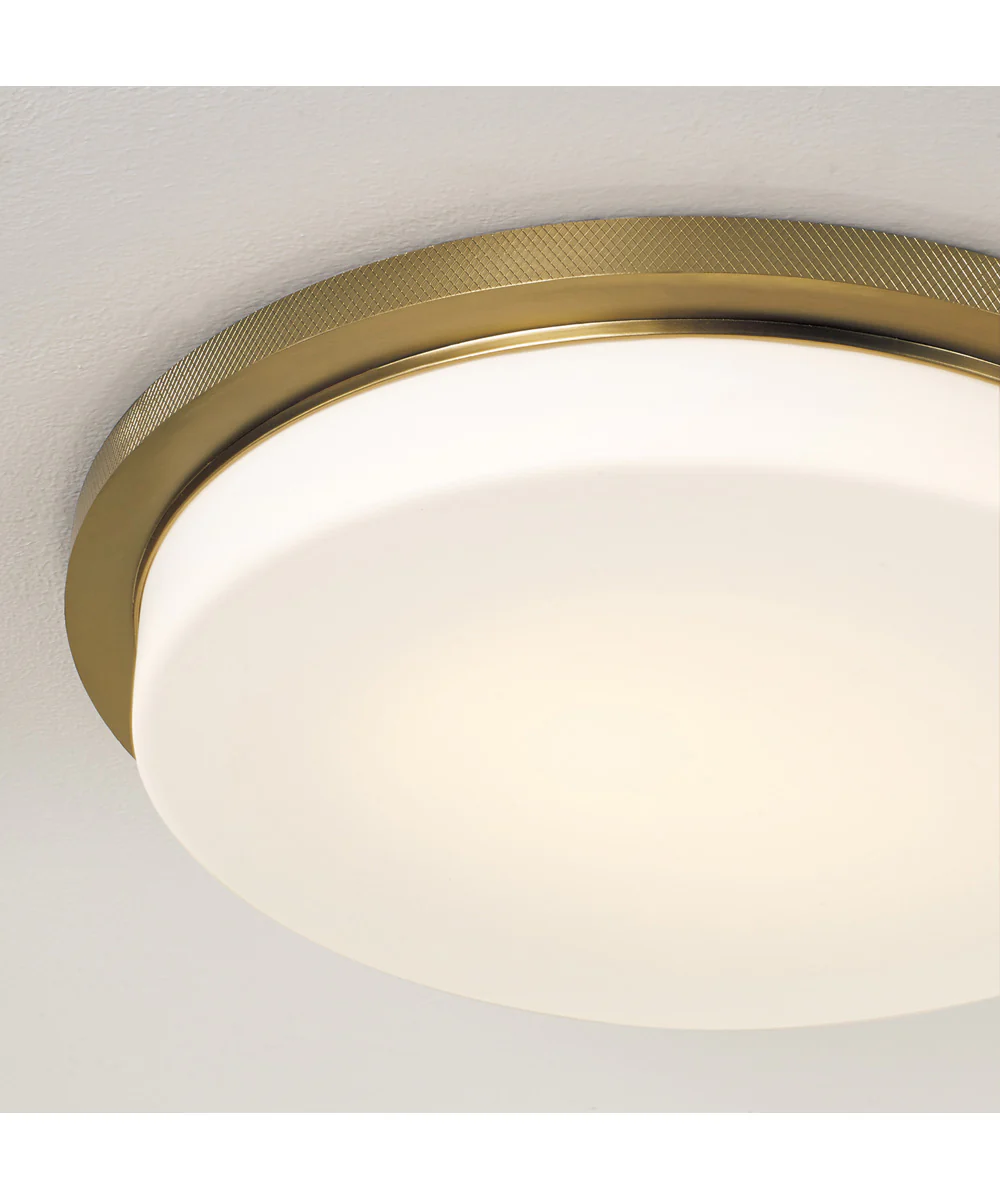 Dominic 1-Light Flush Aged Brass - Image 2