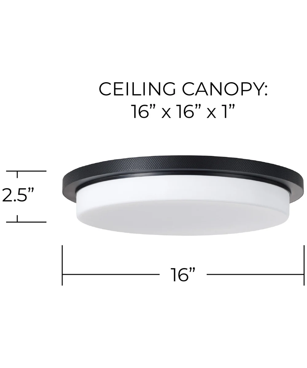 Dominic 1-Light Flush Matte Black - Image 4
