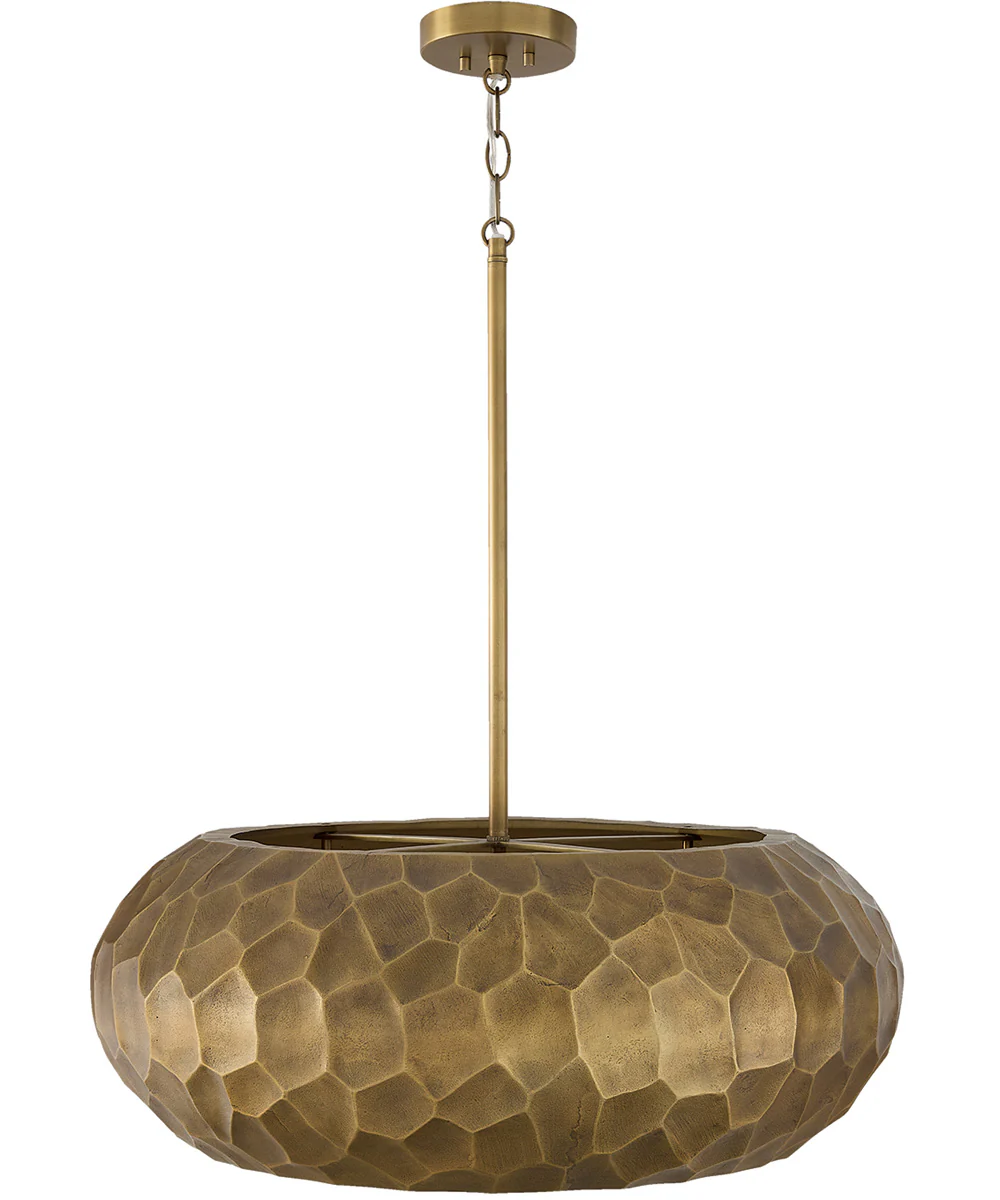 Dorian 4-Light Pendant Burnished Patinaed Brass - Image 3