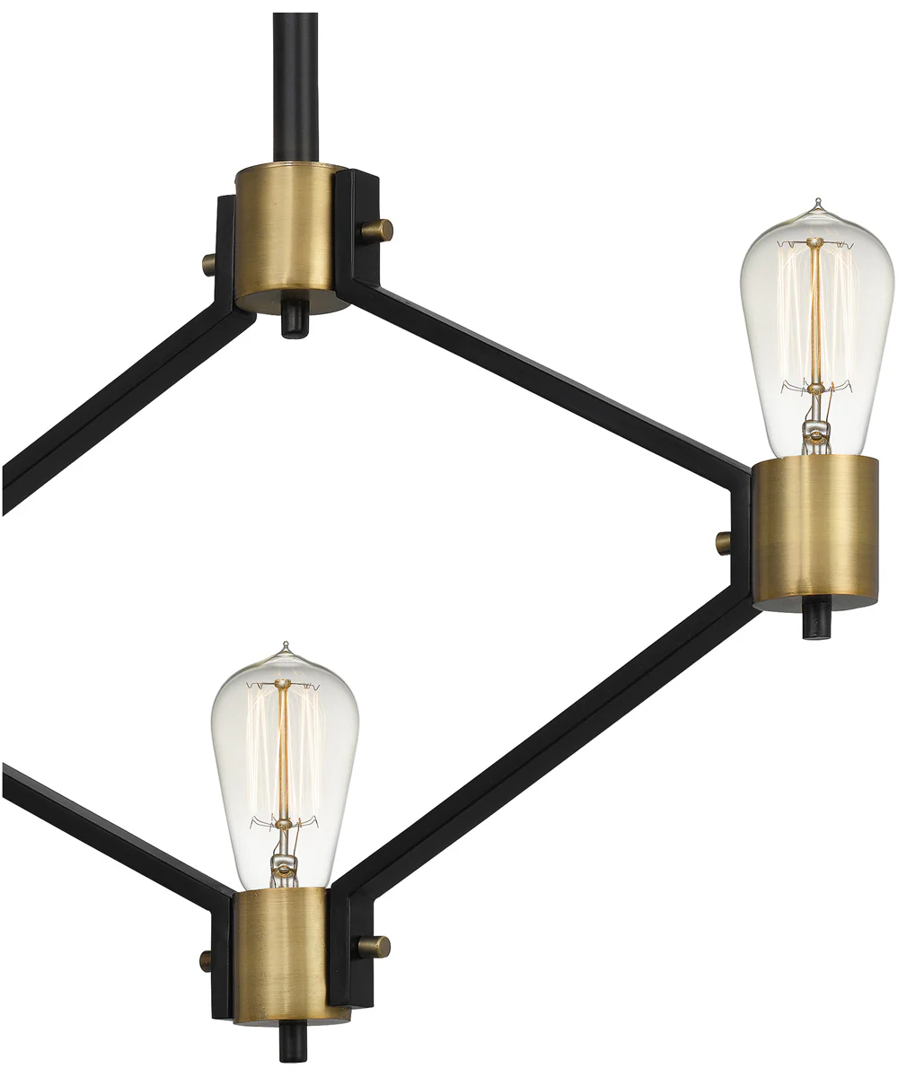 Downing 5-light Island Light Matte Black - Image 5