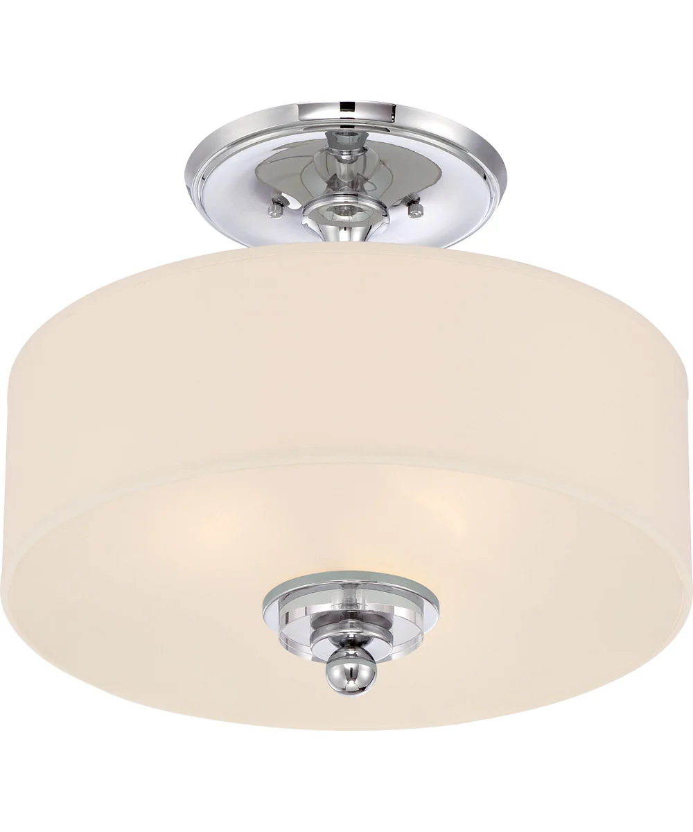 Downtown Large 3-light Semi Flush Mount Polished Chrome - Image 4