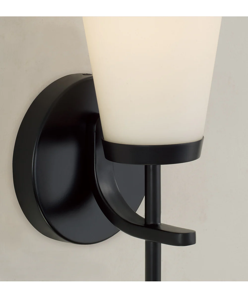 Drake 1-Light Sconce Matte Black - Image 2
