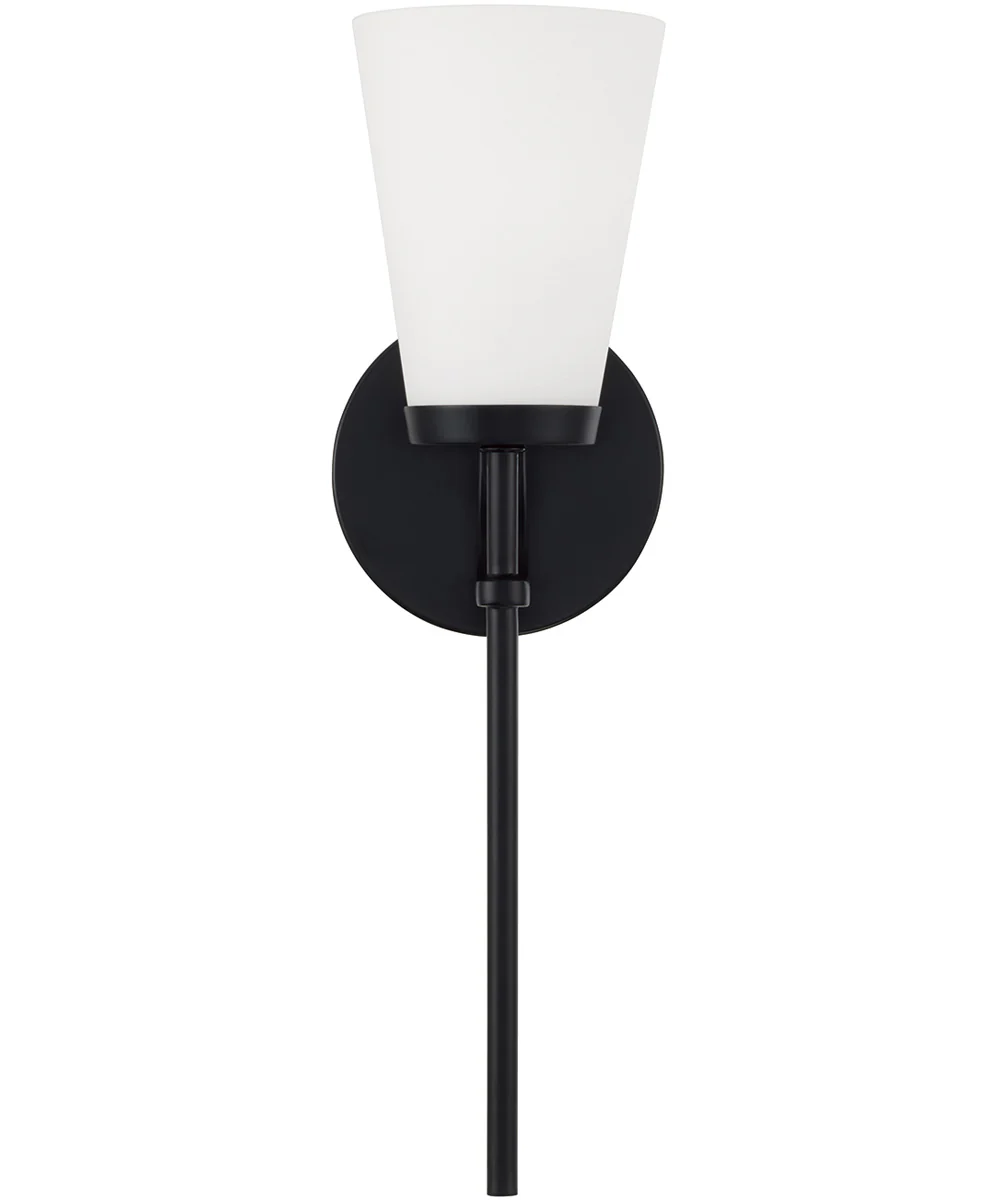 Drake 1-Light Sconce Matte Black - Image 4