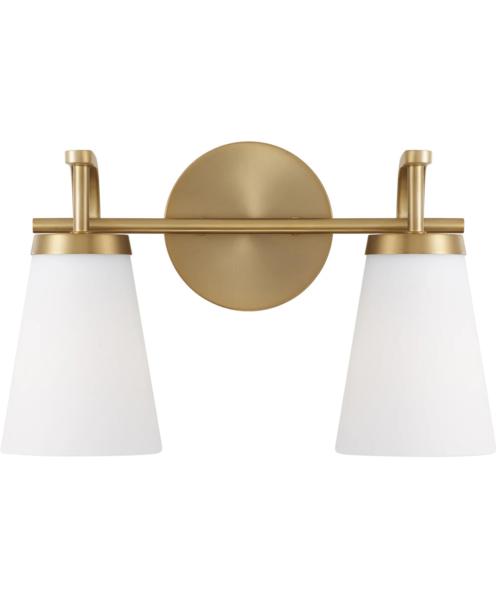 Drake 2-Light Vanity Aged Brass - Image 4