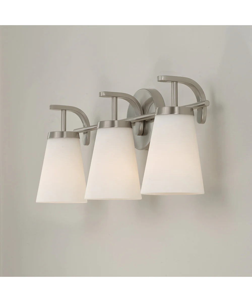 Drake 3-Light Vanity Brushed Nickel - Image 3