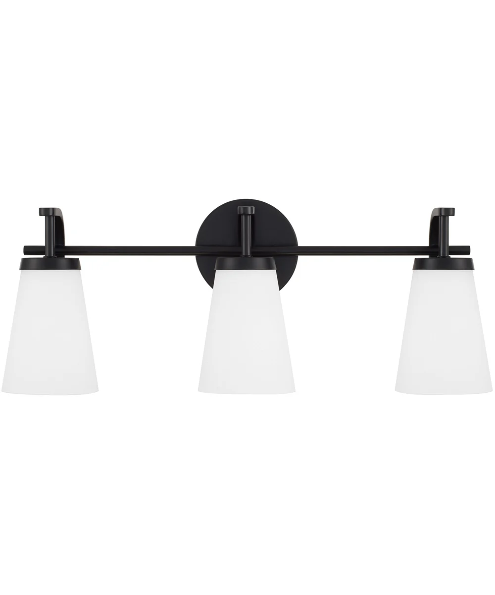 Drake 3-Light Vanity Matte Black - Image 4