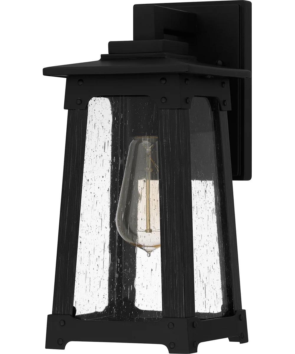 Drescher Small 1-light Outdoor Wall Light Coastal Armour Aluminum Matte Black - Image 2