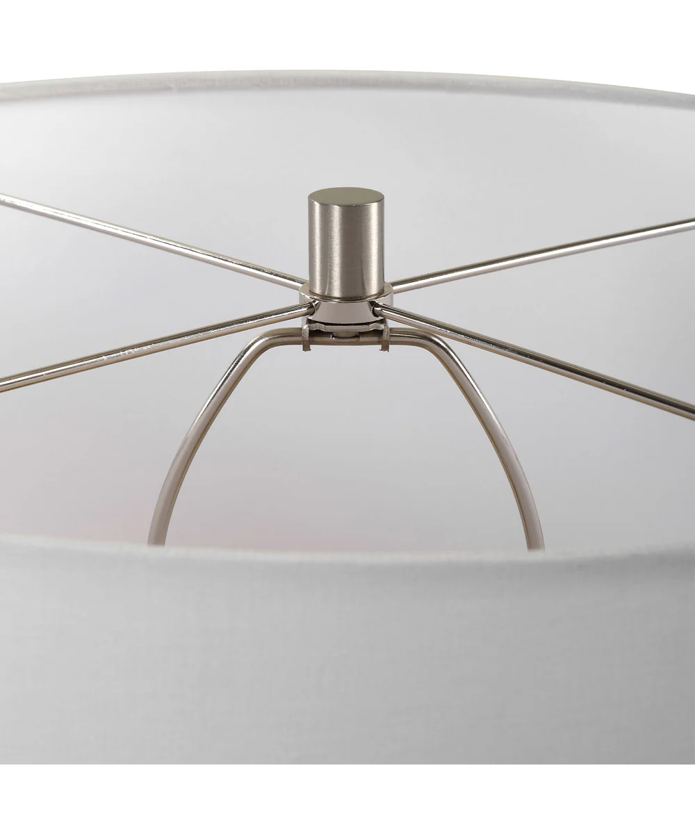 Dribble White Glaze Table Lamp - Image 6