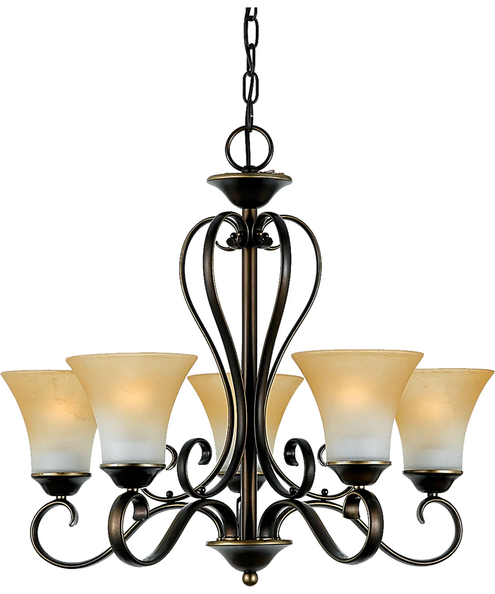 Duchess 5-light Chandelier Palladian Bronze