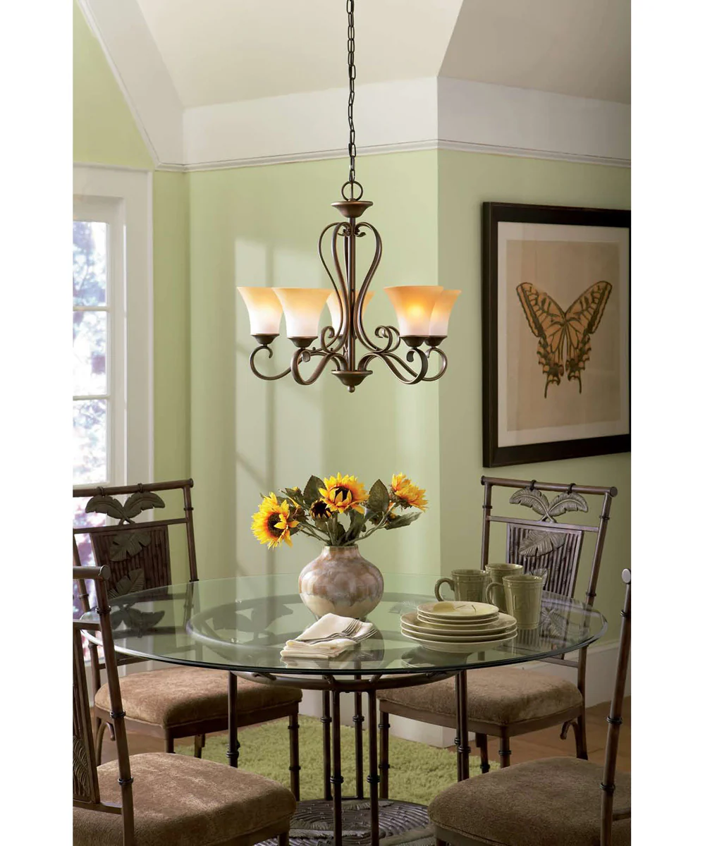 Duchess 5-light Chandelier Palladian Bronze - Image 4