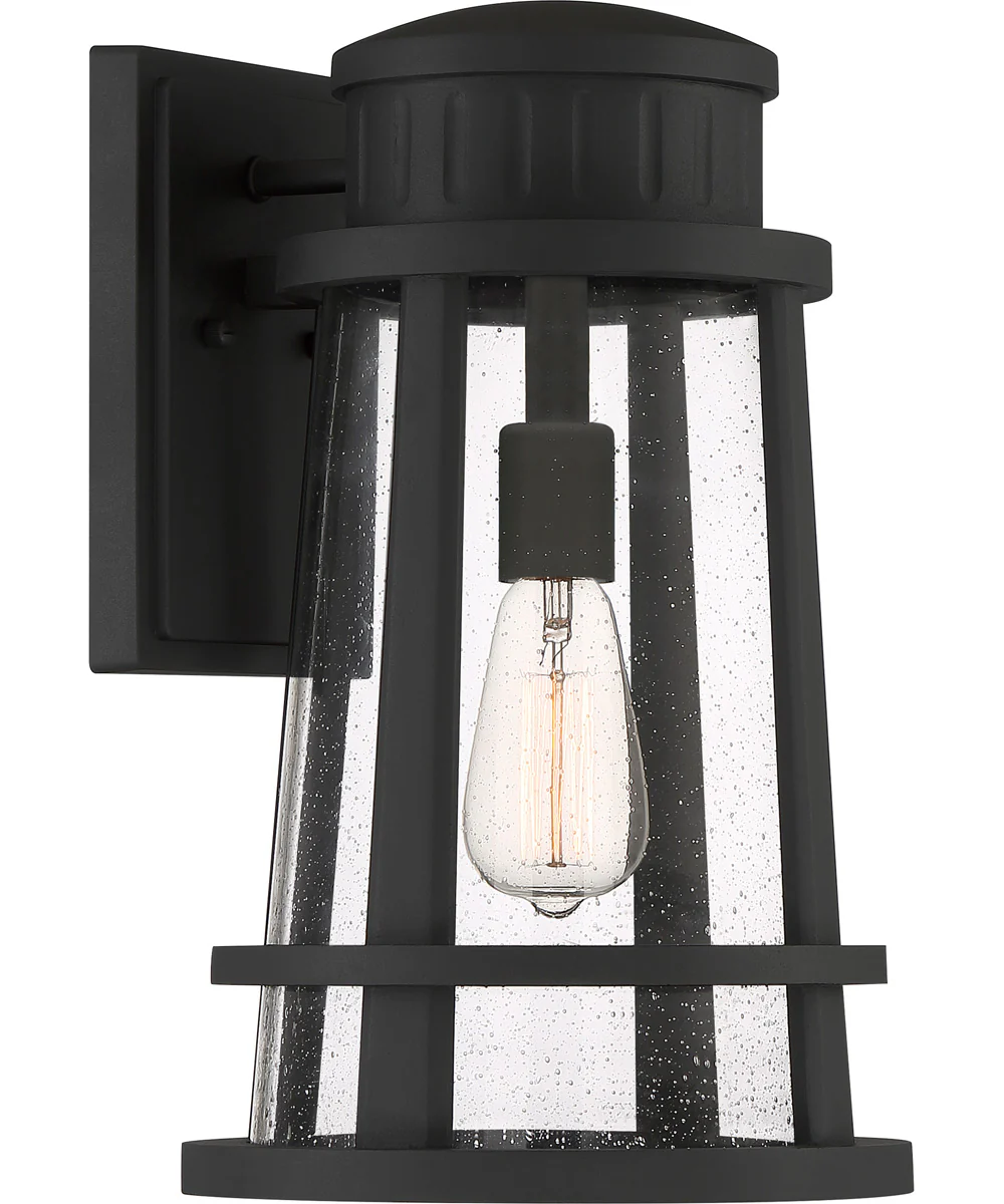 Dunham Large 1-light Outdoor Wall Light  Coastal Armour Earth Black - Image 2