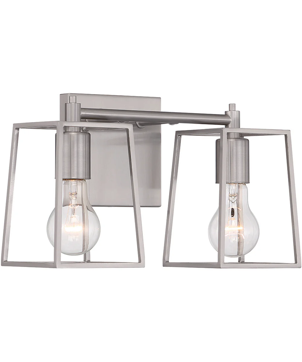 Dunn 2-Light Vanity Brushed Polished Nickel - Image 2