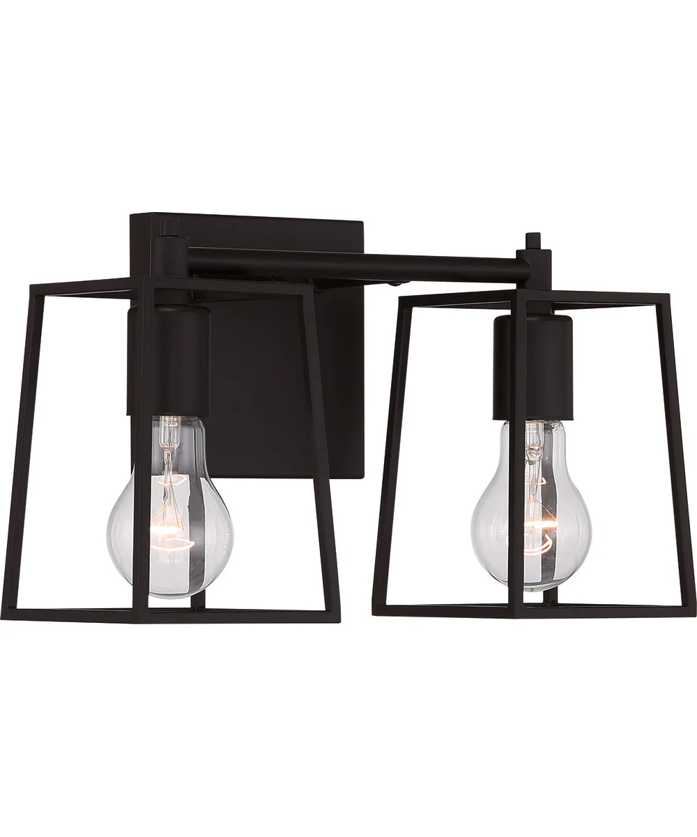 Dunn 2-Light Vanity Flat Black - Image 2