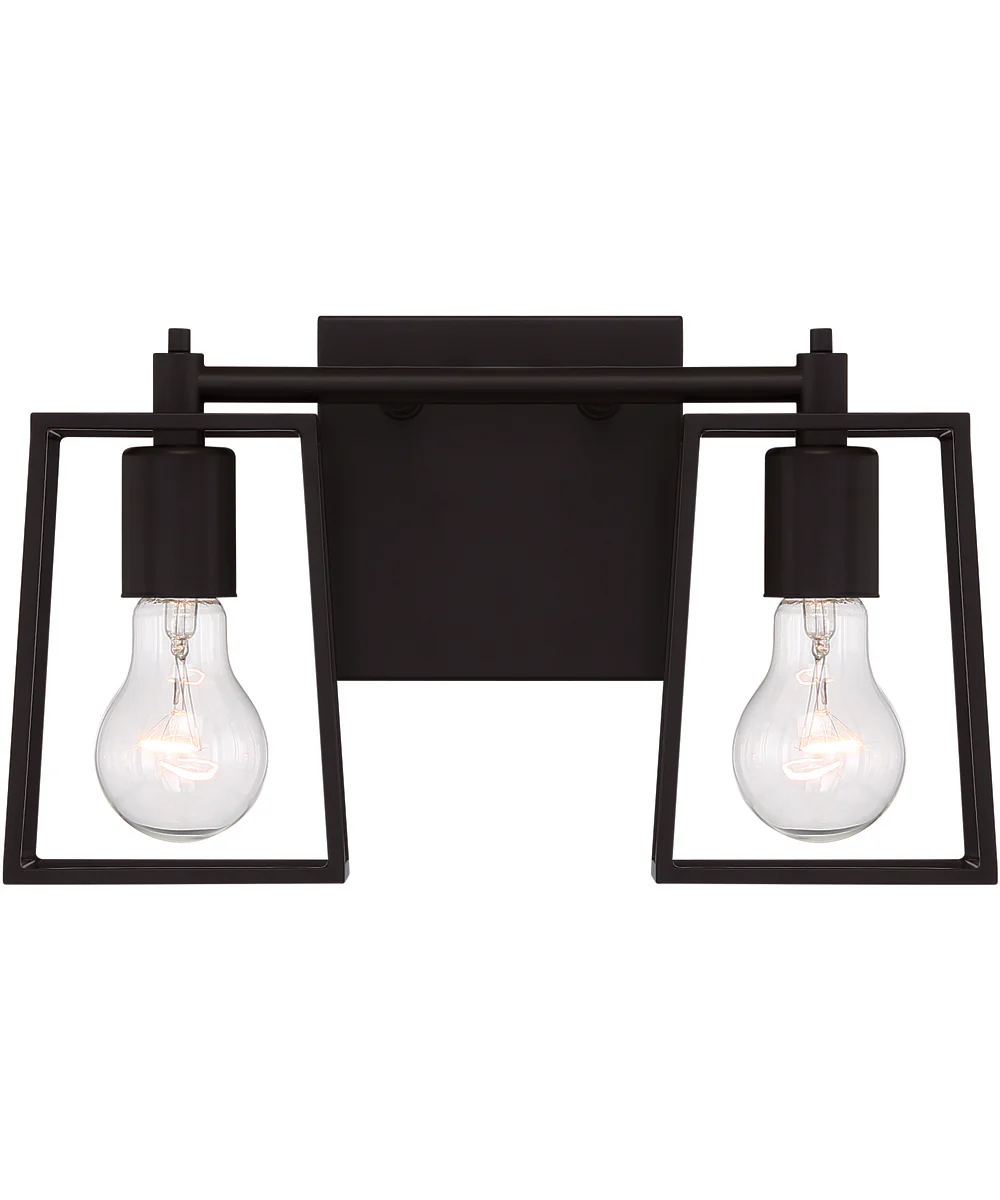 Dunn 2-Light Vanity Flat Black - Image 4