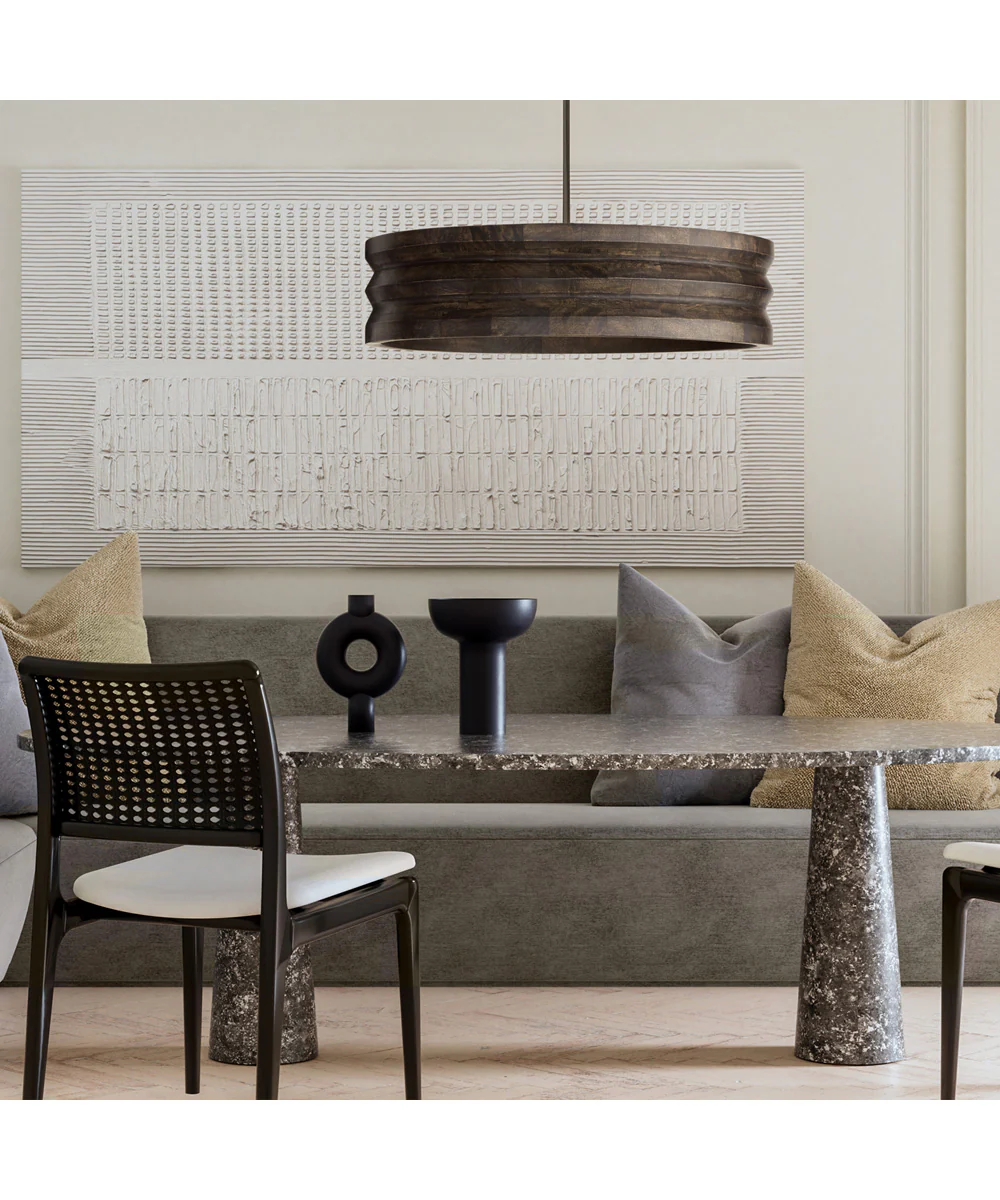 Dunn 4-Light Chandelier Espresso Stain and Black - Image 2