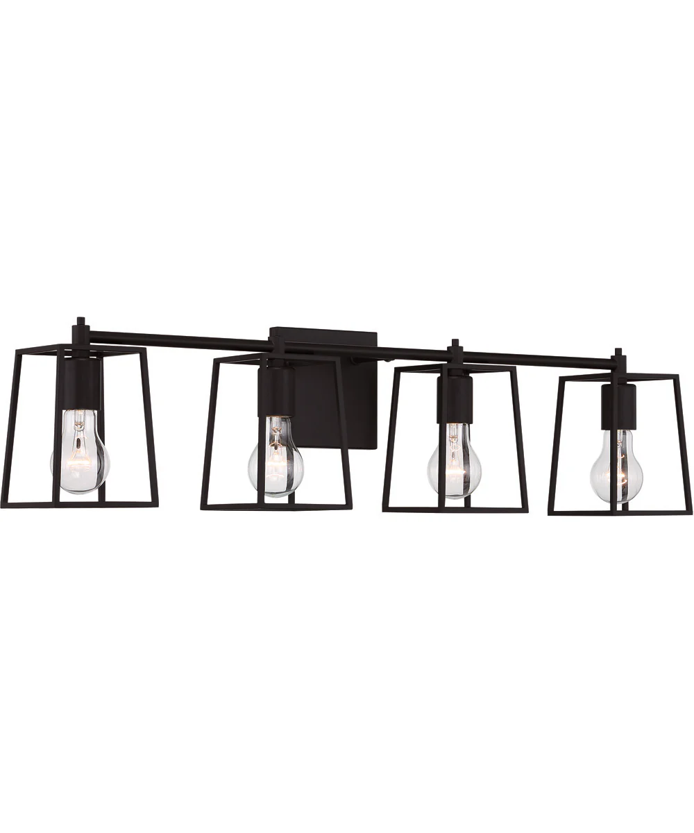 Dunn 4-Light Vanity Flat Black - Image 2