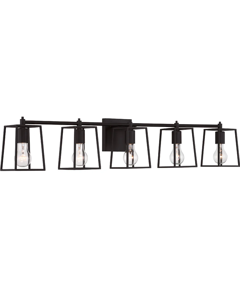Dunn 5-Light Vanity Flat Black - Image 2