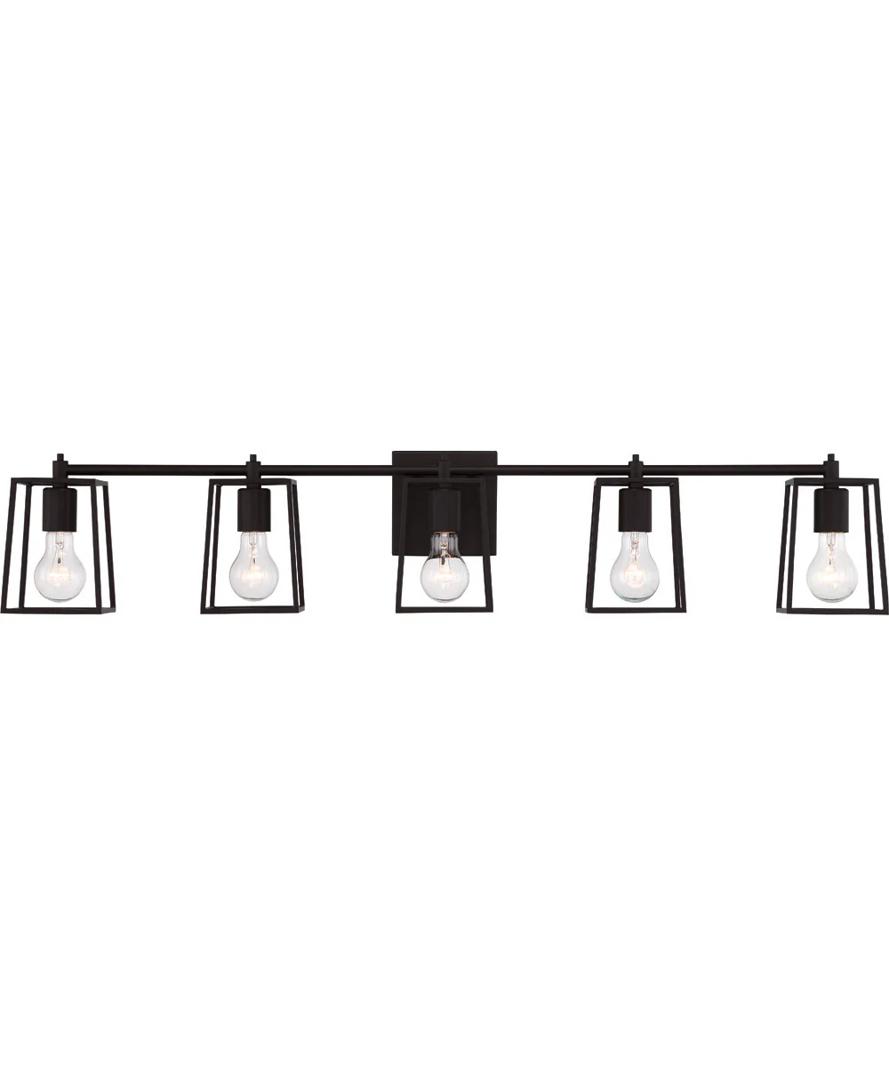 Dunn 5-Light Vanity Flat Black - Image 4