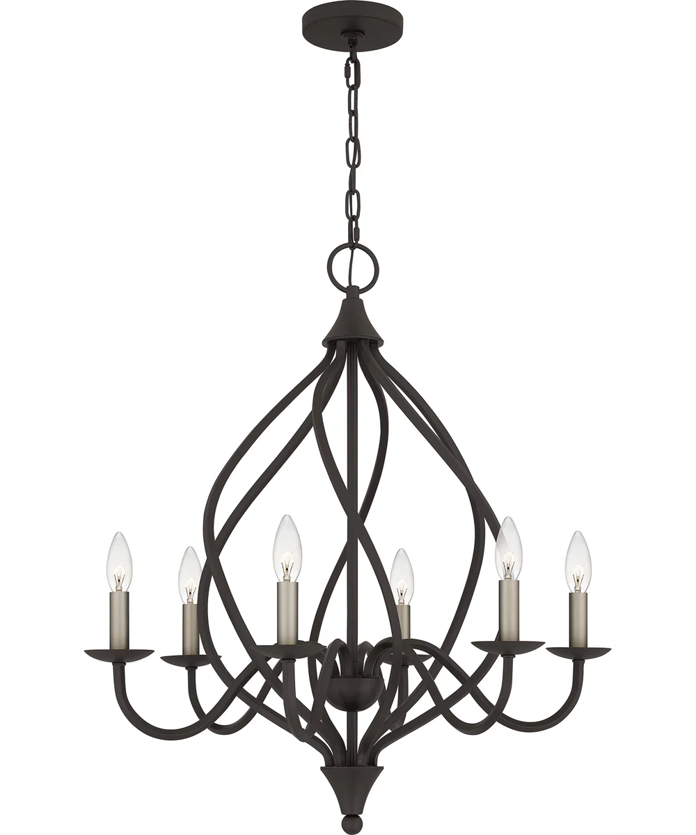 Dupont 6-light Chandelier Old Bronze - Image 4