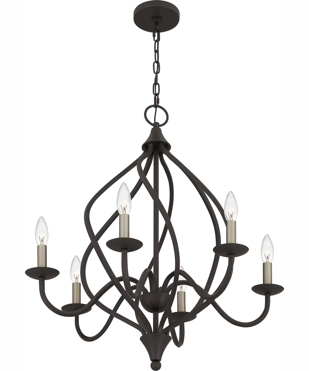 Dupont 6-light Chandelier Old Bronze - Image 5