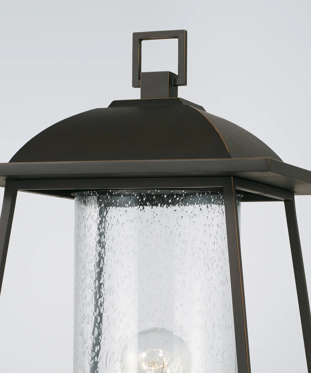 Durham 1-Light Outdoor Post-Lantern Rain or Shine - Oiled Bronze - Image 3