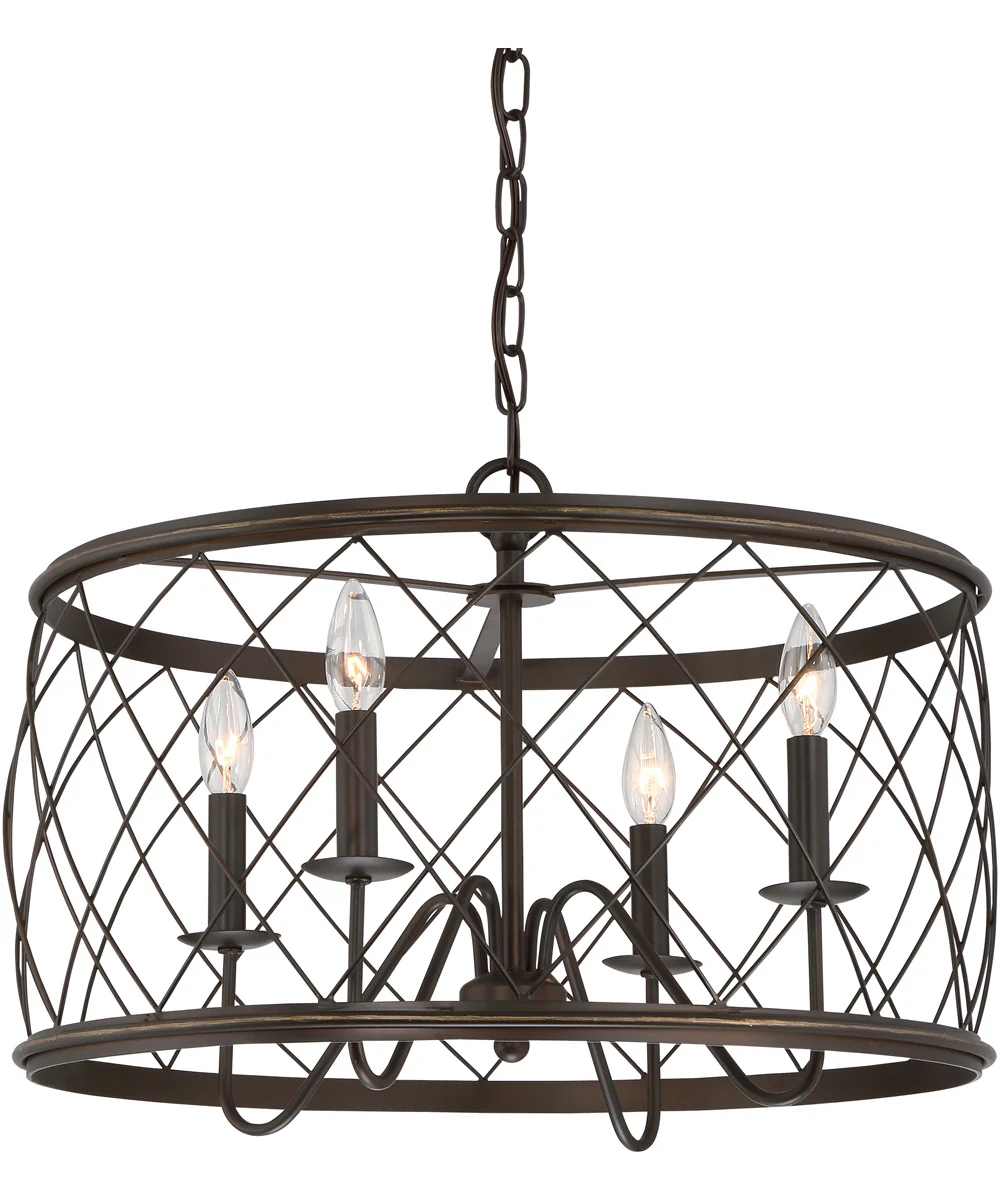 Dury 4-light Pendant Palladian Bronze - Image 2