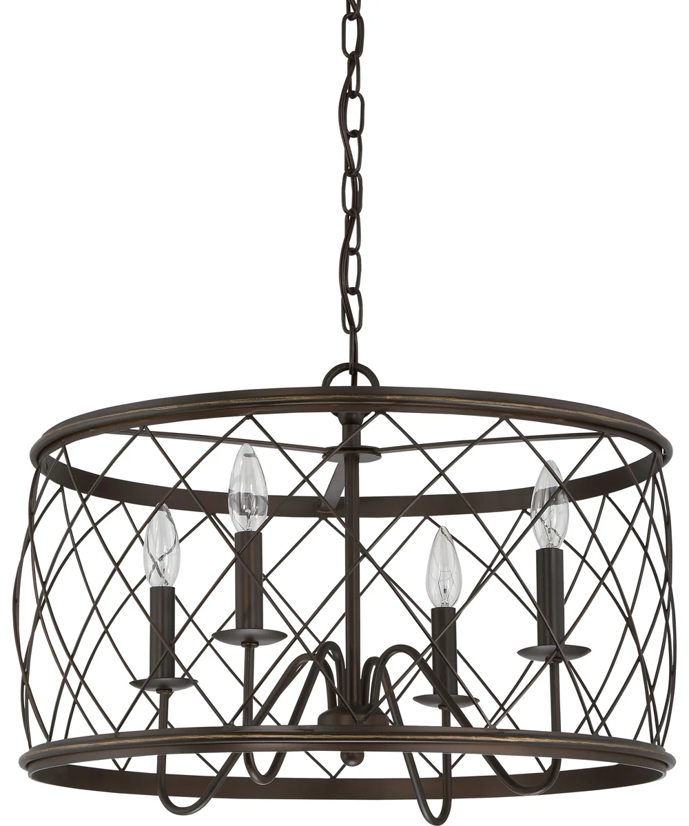 Dury 4-light Pendant Palladian Bronze - Image 3