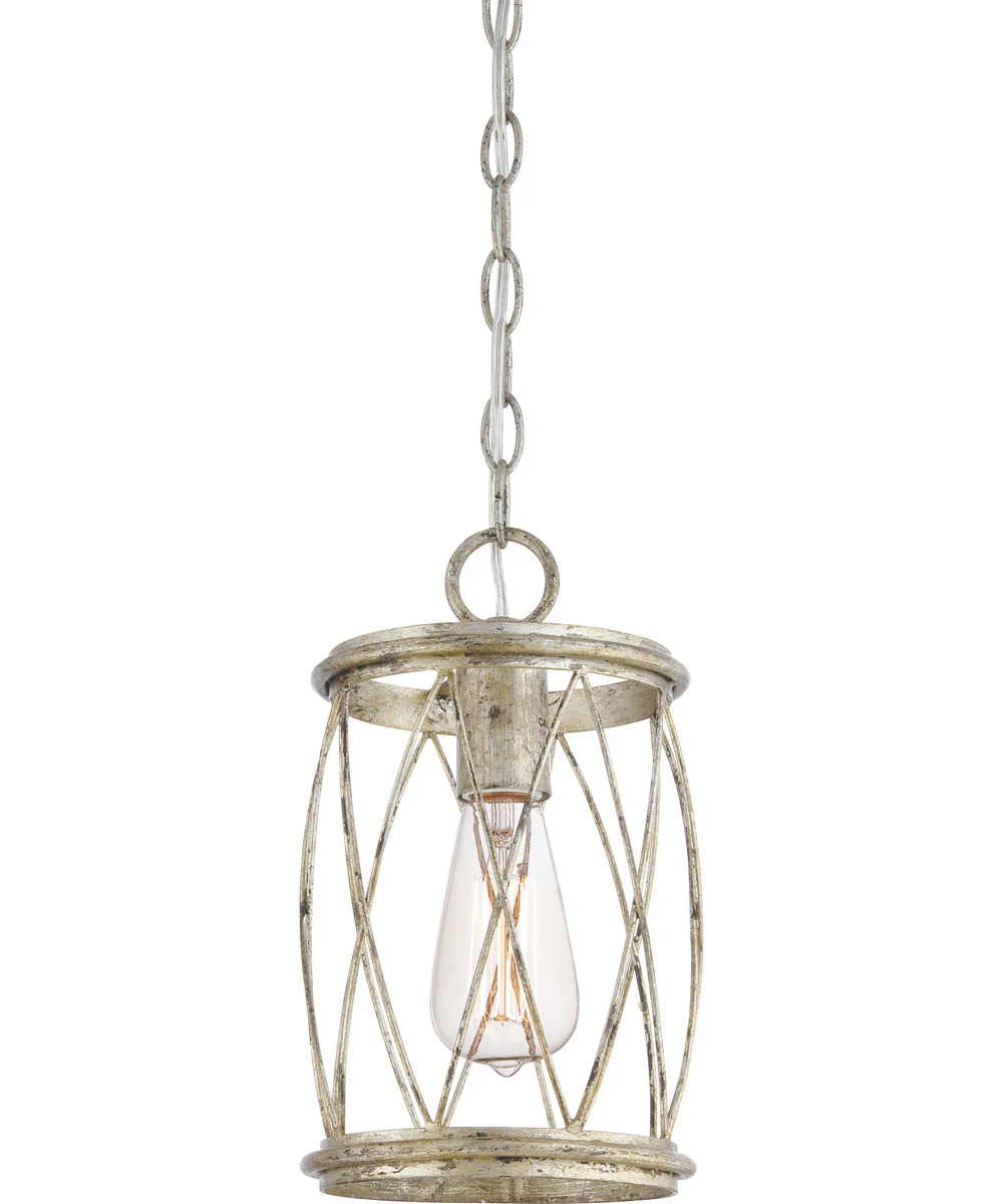 Dury Small 1-light Mini Pendant Century Silver Leaf - Image 2