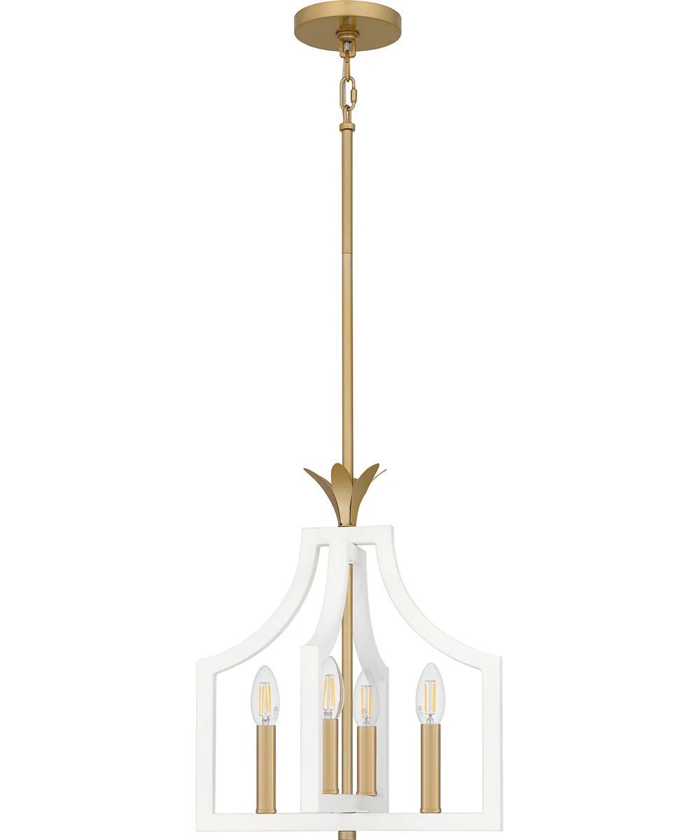 Dusty Lane 4-light Pendant Matte White - Image 2