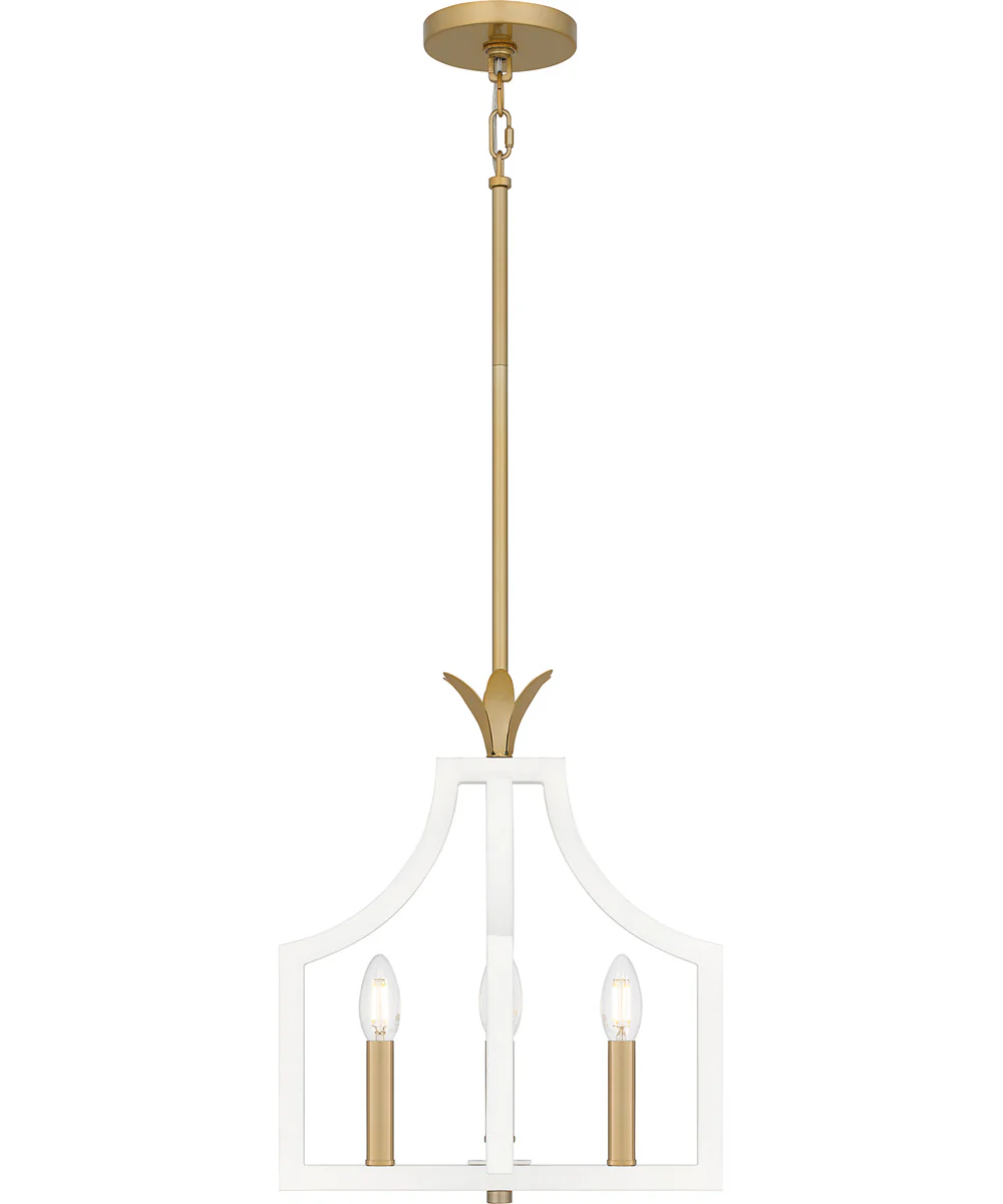 Dusty Lane 4-light Pendant Matte White - Image 3